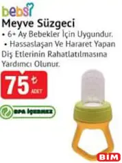 BEBSİ MEYVE SÜZGECİ fiyat ve kampanya bilgisi